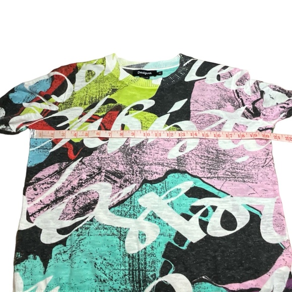 Colorful Abstract Women's Sweater - Picture 5 of 11